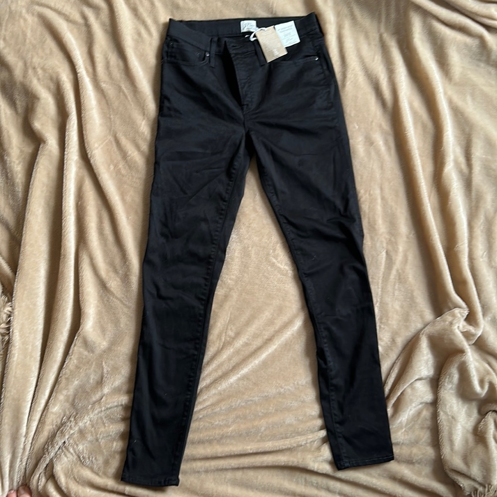 J. Crew black High rise denim